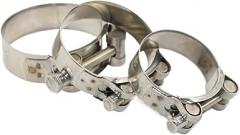 10Pcs 304 Stainless Steel Powerful Hose Pipe Tube Clamps Exhaust Air Water Pipes Sealing Powerful Strength Repair Tool(17-19mm 10PCS)