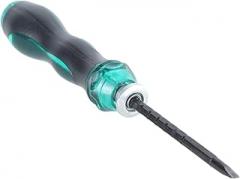 Telescopic Ratcheting Screwdriver Set - 2-in-1 Flat & Phillips Head for Furniture, Electronics & Auto Repair(C)