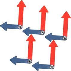 Vaguelly 5pcs Plastic Clock Hands for Projects to Assemble Clock Mechanism Accessories for Home School and Art Decor for Boy Girl Learning Activities