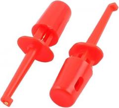 Plastic Covered Electronic Testing Mini Test Hook Probe Spring Clip 2pcs Red (id: 236 647 6e9 ce3 c51