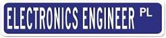 Electronics Engineer Custom Street Sign Metal Tin Sign Electronics Engineer Decor Gift for Electronics Engineer Vintage Metal Wall Art Rustic Wall Sign for Bedroom Living Room Kitchen Front Porch