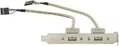 Monoprice 2 Port USB 2.0 External Slot (Motherboard Connector to External A-Female) (102210)