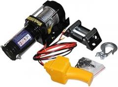 12V 24V 1587kg 1.2KW 4m/min Car Mounted Electric Winch Electronic Car Winch for Off-Road Vehicle Winch Electromagnetic Brake(12V)