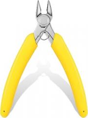 Flush Cut Pliers 5.5 Inch Stainless Steel Wire Cutters for Jewelry Making, Micro Precision Side Cutter for Jewelry Making, Electronics, Metal Wire Cutter, Crafting