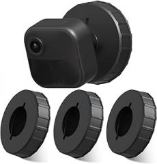 Adhesive Wall Mount for Blink Camera Mount No Drilling Screwing Bracket for Blink Outdoor/Blink Mini/Blink Indoor Camera Round Mount Cameras Quick Paste Installation,Black-3 Pack
