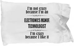 Electronics Manuf. Technologist Gifts - Pillowcase for Retired Or Graduating Electronics Manuf. Technologist - Creative and Soft Pillow Case for Electronics Manufacturing Techno Worker - Apprecia