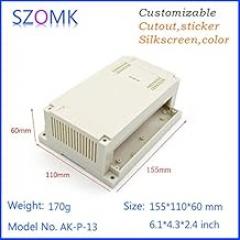 Gimax 10pcs enclosures for electronics electronics enclosure plastic case electronics 15511060 mm 6.14.32.4inch