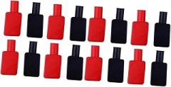 OUNONA 8pairs Battery Cover Terminal Cap Boot Insulating Cable Lug Caps Design Colors Practical for Cars Electronics