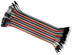 Set of 40-pin Ribbon Cables 30cm Male to Female Jumper Wires for Electronics