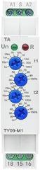 TY09-M1 M2 Asymmetric Cycle Timer Relay SPDT 220V 16A AC/DC12V-240V Electronic Repeat Relay(TY09-M1 AC230V)