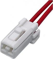 2Pin 174463-1 Auto Audio Socket Tweeter Plug Instrument Station Male Female Electronic Connector Wire Harness Compatible with Ma~da CX5(2P Female,1 Pc)