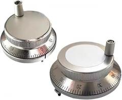 Hand Wheel Pulse Encoder 1pc CNC 4 Terminal 6 5V 60mm 100PPR Manual Pulse Generator Handwheel Rotary Encoder Electronic(4pin)