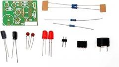 Taidacent 10 Pcs Welding Practice NE555 Multivibrator Kit Unsteady Circuit Double Flashing Electronic DIY Electronics Kits Circuit Board Soldering Kit