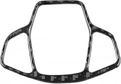 Toworldit Soft Carbon Fiber Center Console Dashboard Decoration Trim Sticker Compatible with Jeep Compass 2017-2021 (Electronic Parking Brake Trim Sticker)