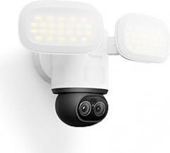 REOLINK TrackFlex Floodlight WiFi, 4K Dual-Lens Floodlight Camera, 360° PTZ 6X Hybrid Zoom, 3000 Lumens, Dual-Band Wi-Fi 6, Auto-Tracking, Local AI Video Search, 24/7 Recording, 100~240V AC Hardwired