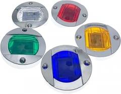 1Pcs DC12V/24V Boat Transom LED Stern Light Round Cold White LED Tail Lamp Yacht Accessory Blue/White/Yellow/Grrien/Red New 2026 High For Reliable Electronic Component, Precision, Stable Performance