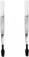 STOBOK 2pcs Craft Tweezers Multi-use Precision Stamps and Lash Tweezers for Stamp Collecting Jewelry Electronics and Fine Crafts Ergonomic Design for Comfort