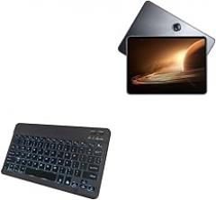 BoxWave Keyboard Compatible with Oppo Pad 2 - SlimKeys Bluetooth Keyboard - with Backlight, Portable Slim LED 7 Colors - Jet Black