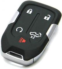 OEM Electronic 5-Button Smart Key Fob Remote Compatible with 2019-2022 Chevrolet Silverado & GMC Sierra (FCC ID: HYQ1EA, P/N: 13591396, 13529632, 13508398)