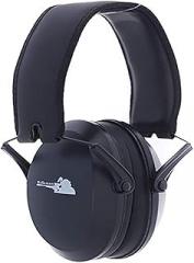 Rifleman Low Impact, Low Profile Ear Muffs for Shooting Hearing Protection, Ultralight and Compact with Razor Slim Cups, NRR 22, Black