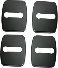 4pcs Car Door Lock Buckle Cover Stainless Steel Trim Plate for Door Guard Protection