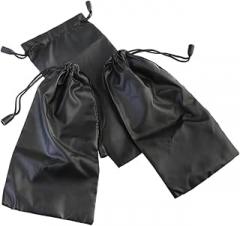 Holibanna 12pcs Eyeglasses Storage Pouch Sunglass Organizer Bag Drawstring Closure for Jewelry Electronics and Valuables Black Microfiber Travel Case