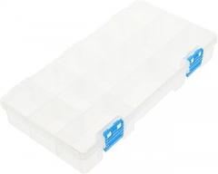 Portable Plastic Tool Organizer Box with Compartments Transparent Cover and Top Handle for Screws Bolts Nuts Electronic Components and Small Parts Storage