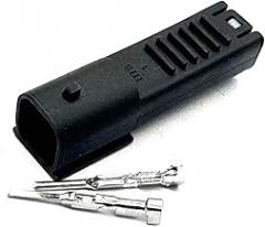 1/2 Pin Male Female Auto Fuel Injector Electronic Waterproof Connector 1.2mm EFI Wire Harness Plug CB400 6189-6904 KLOOKY(Male,1 Set)