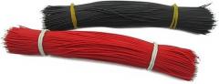 Trunking Solid 100PCS 0.8mm DIY Welding Connecting Tin Wire 30AWG 150mm 15cm Length Line Black 50pcs and Red 50pcs Electronic Wire Connector Loom