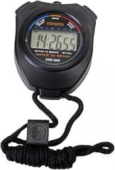 VANZACK Multi-Function Electronic Stopwatch Timer Accurate Second Measurement Lightweight Design for Athletes Runners and Weather-Resistant Digital Timekeeping Device Black
