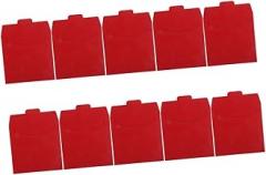 GLEAVI 10pcs Red Paper Cd DVD Sleeves for Disc Storage Protective Envelopes for Organizing Movies and Media Compact Design for Easy Carrying and Preservation
