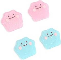 4PCS Jusy Thumb Grip Caps Compatible with Nintendo Switch/OLED/Switch Lite, Soft Silicone Joy-Con Joystick Grip Cute 3D Analog Stick Cover Doughnuts, 132