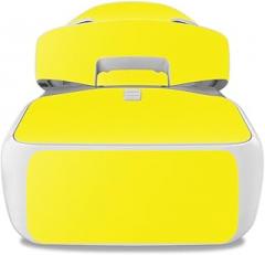 MightySkins Skin Compatible with DJI Goggles – Solid Yellow | Protective, Durable, and Unique Vinyl Decal wrap Cover | Easy to Apply, Remove, and Change Styles | Made in The USA