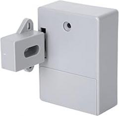Electronic Cabinet Lock, Cabinet Locks ABS Plastic Lock with Installation Kit for Wardrobe Sauna Locker (Grey)