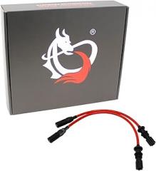 AIP Electronics Dragon FIRE Performance Direct Fit 8.5mm Low Ohm Spark Plug Wire Set Compatible with 2014-2020 Polaris Scrambler 850 and XP 1000 Replaces 4014007 4013328 OEM Fit PWJ308