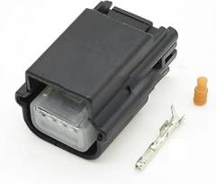 1 Set Female Male 4P Automobile Waterproof Electronic Cable Connector Female Antenna Module Sensor Plug(Dark Grey)