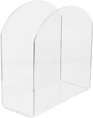 Milisten Acrylic Napkin Holder Tissue Stand Vertical Decorative Napkin Rack for Kitchen and Restaurant Tabletop Use