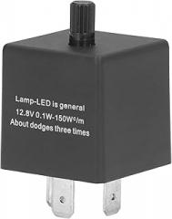 3 Pin Adjustable LED Flasher Relay Automotive Electronic Turn Flasher Relay Turn Light Blinker CF13 KT
