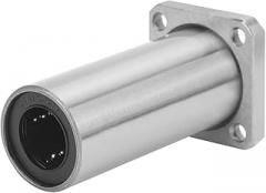 LMK16LUU/LMK20LUU Extended Linear Ball Bearings, Bearing Steel Linear Motion Bearing Square Flange, for Accuracy Equipment, Electronic Machinery 1Pcs(LMK16LUU)