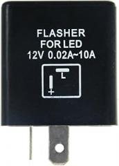 2 Pin Electronic LED Flasher Relays for Motorbike LED Turn Bulbs Adjustable LED Flasher Relays