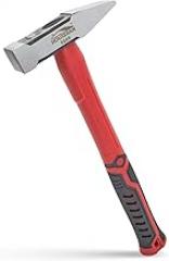 Engineer Hammer, Sheet Metal Hammer 400g, Cross Peen Hammer With Non-slip Rubber Grip For Construction, Gardening, Home Improvement