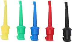 5pcs J.30007 Multimeter Test Hook Clip Plated Brass Electronic Testing Hook for Checking Circuit