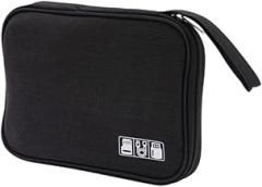 Electronic Organizer Travel Universal Accessories Storage Bag Portable for Hard Drives, Cables, Memory Sticks, Charger, Phone, USB,SD Cards