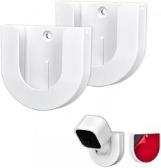 2 Pack Wall Mount for Blink Mini Indoor Camera,Strong Adhesive Camera Mount Base for Blink Mini Indoor Camera,Two Ways Easy Installation, No Drilling or Screw Secured Fixed