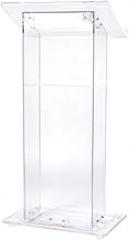 Oklahoma Sound Office Church Floor Standing Clear Acrylic Podium Pulpit Luciet Lectern with Shelf Electronic consumers