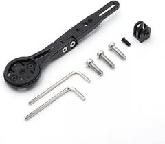 Aluminum Alloy Bike Handlebar-Combo Mount With Adjustable Angle ±10° For Garmin Edge For Wahoo Elemnt/Bolt/Roam/Mini/Bryton Rider, Sports Camera And Flashlight