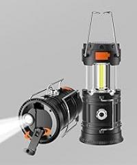 Hand Crank Solar Camping Lantern, Large Capacity Portable Ultra Bright LED Torch, USB Charger, Electronic Lantern for Outdoor (2)