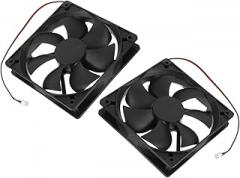 PRETYZOOM 2pcs Dual Bearing Cooling Fan Quiet Electronic Cooling for Servers High Airflow Desktop Case Fans Efficient Temperature Control