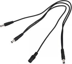 Vaguelly Way Daisy Chain Guitar Effects Cable to Cord Splitter Supply Splitter Cable for Electric Guitar High Conductivity and Noise Isolation Black