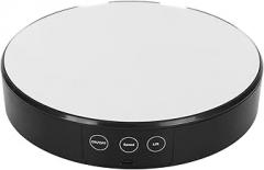 Sanpyl 360 Degree Electronic Turntable Display Stand with White Light for Jewelry and Art Exhibits, Quiet Operation